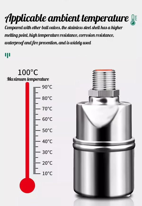 š„°2026 New Hot Sale - 50% OFFāØ304 Stainless Steel Fully Automatic Water Level Control Float Valve