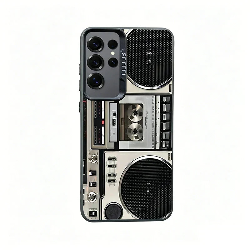 ⏳Time-Limited Special⏰Retro Cassette Player Pattern Silicone Phone Case Applicable to the iPhone/Galaxy series