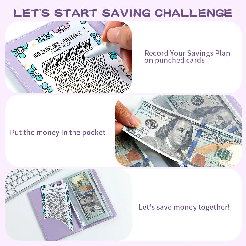 🎁LAST DAY SALE 70% OFF✉️Savings Challenges Book with Envelopes💸