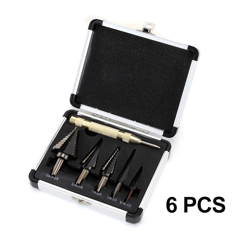 📢📢50% OFF !! ⏰Pagoda-shaped Drill Bits Set with Aluminum Storage Case