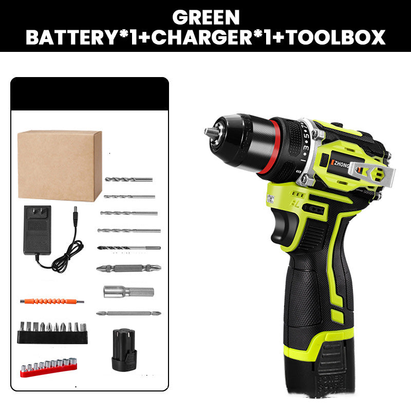 🧰Brushless Electric Cordless Drill with Battery & Charger