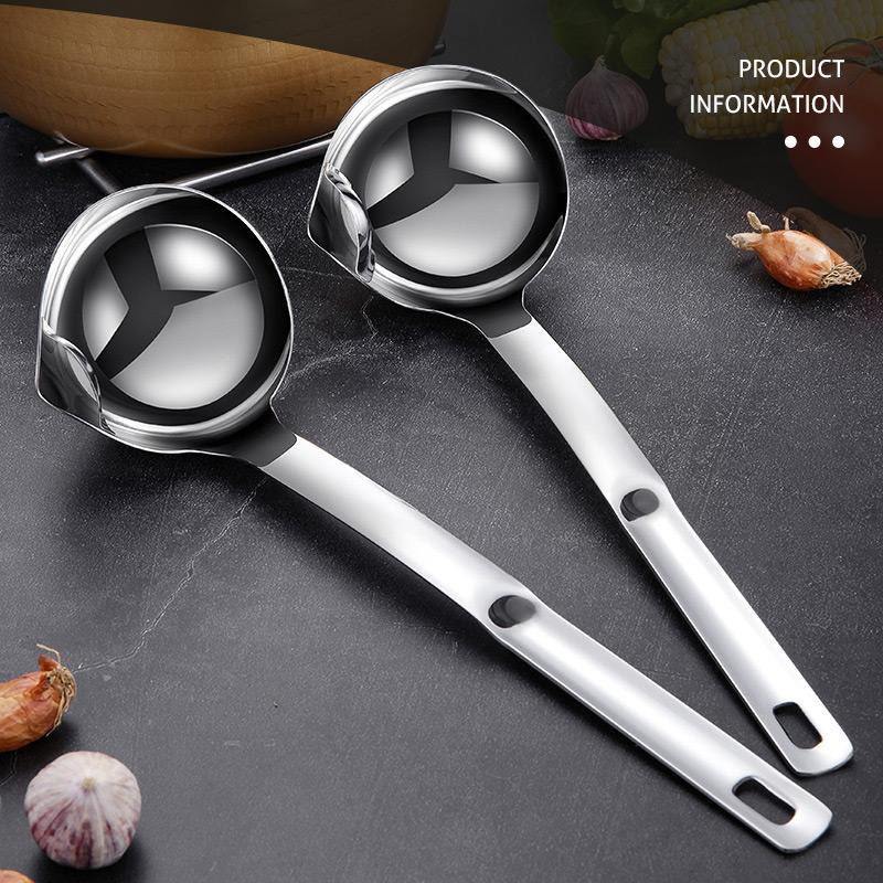 Household Oil Water Separator Ladle Density Principle Grease Remover Strainer Spoon Kitchen Daily Cooking Gadget