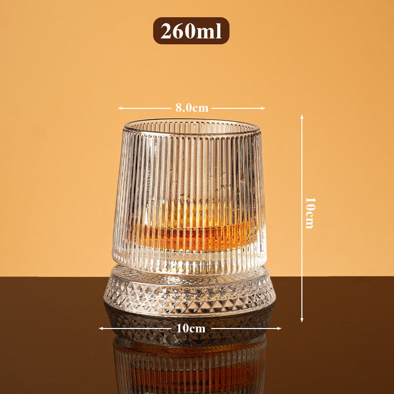 360° Rotating Whiskey Glass Tumbler