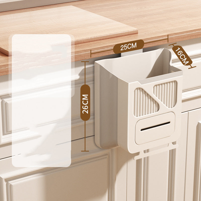⏳LAST DAY SALE ONLY £7.99!!💞10K+ SOLD🎁Folding Hanging Trash Can 🗑️No-bend foldable design, strong base & scraper clasp. Eco-friendly kitchen essential – stock up & save! 🍃✅