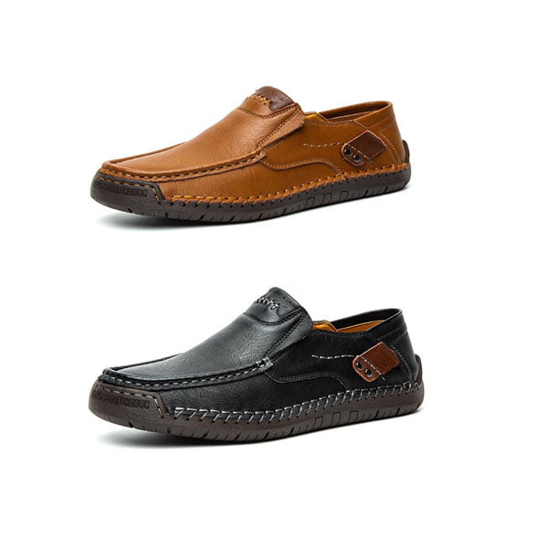 ๐47% OFF! ๐ Classic Menโs Slip-On Leather Shoes โ Premium Calfskin, All-Day Comfort & Effortless Style