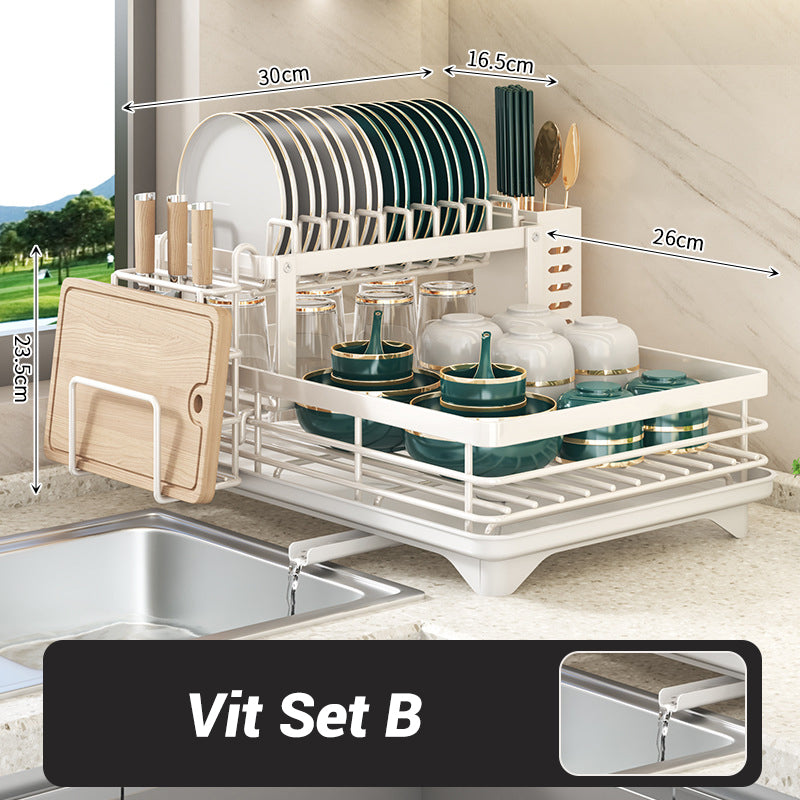 📢📢50% OFF !! ⏰Foldable Over Sink Dish Drying Rack