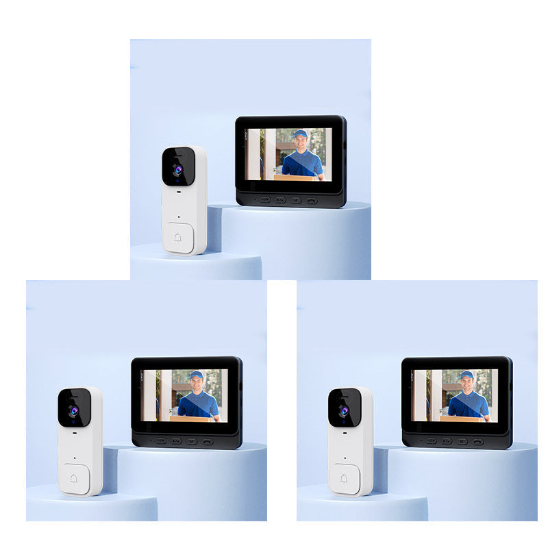 🥳2026 HOT SALE🥳💞50K+ SOLD!📹🚪 50% OFF! Smart Video Doorbell with 4.3″ Display – See & talk to visitors, no need to open the door. Infrared night vision. Stay safe! 🛡️✨