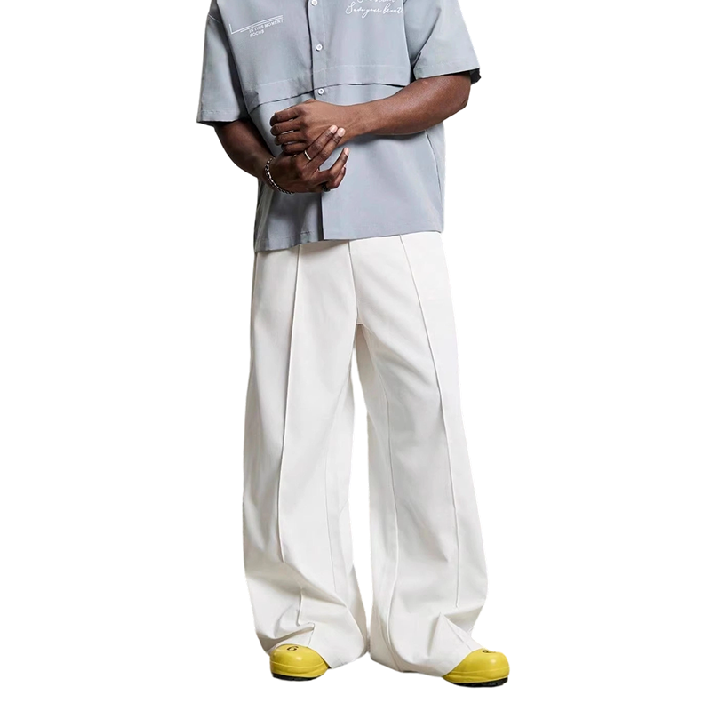 ๐ LIMITED-TIME 50% OFF! ๐ Men's Minimalist Wide-Leg Pants โ Structured Seams, Premium Fabric, Versatile โจ