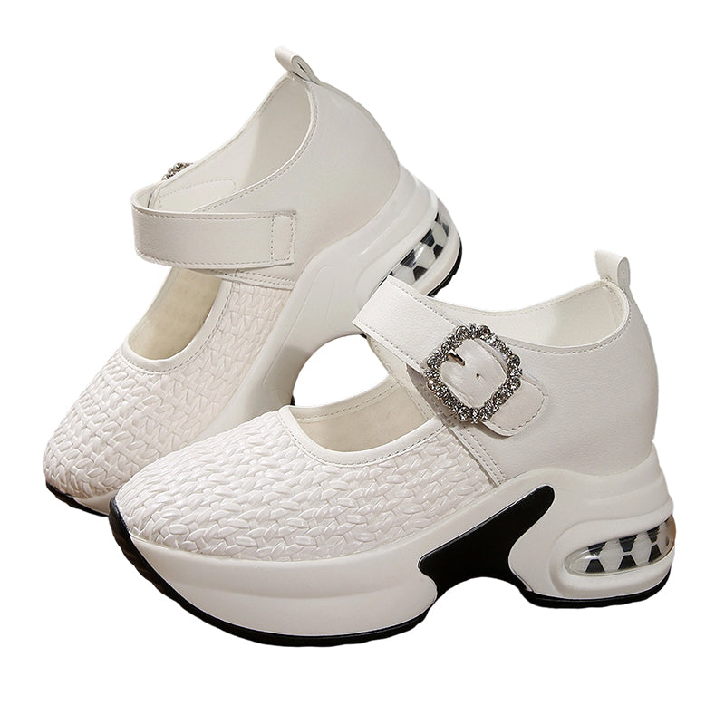 👞 LIMITED-TIME 50% OFF! ✨ Platform Mary Janes – Woven, Breathable, Chunky Sole, Comfortable, Anti-Slip 👡