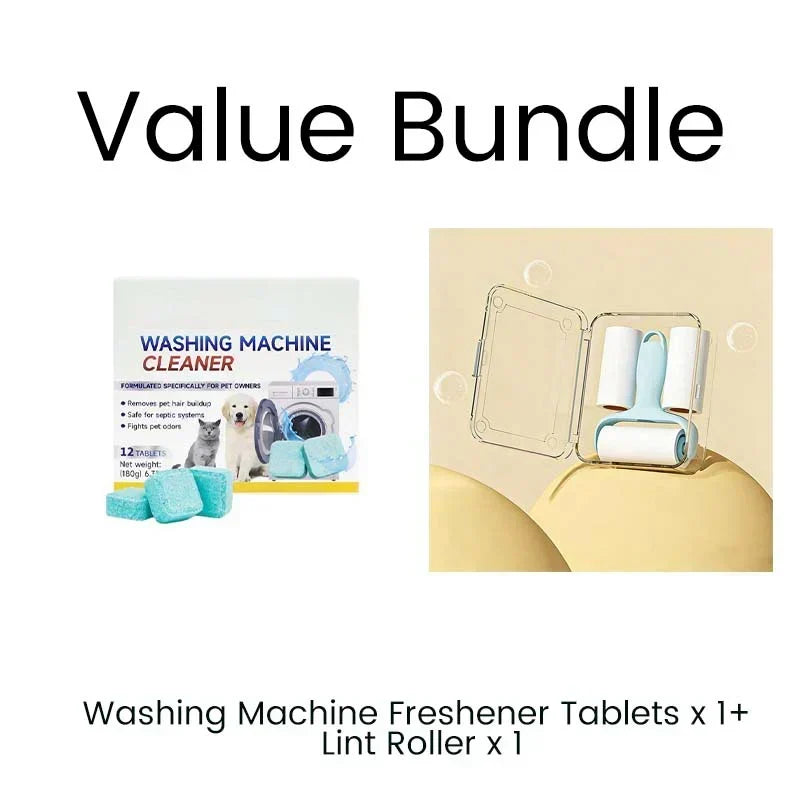 🏆 Last Day Special Price £9.99 ! 🔥Buy 2 Get 1 Free🎁Washing Machine Cleaner – 12 tablets, deep cleans inner tank & pet hair. Removes odours. No mess, just drop & run. 🧼✨
