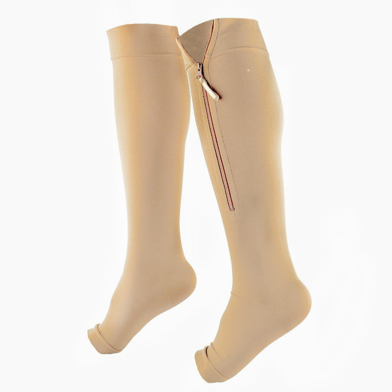 🥳2026 HOT SALE🥳💞50% OFF!✨ 💝Knee-High Sports Support Socks with Zipper