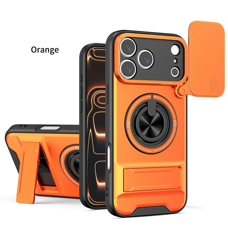 ⏳Time-Limited Special⏰4-in-1 Protective Case – Slider, Ring Holder, Magnet, 5 Colors 🔧