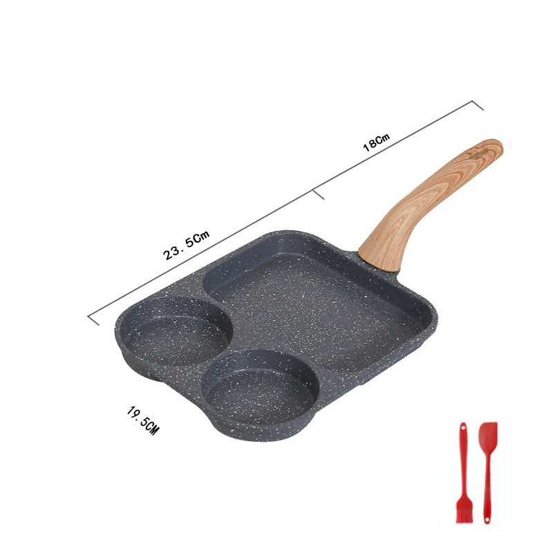 š³50% OFF NOW! 3āinā1 NonāStick Breakfast SkilletāMultiāCompartment Divided Frying Pan, Even Heat Distribution Cookware Compatible with All Stovetops for Eggs, Pancakes & Morning Meals