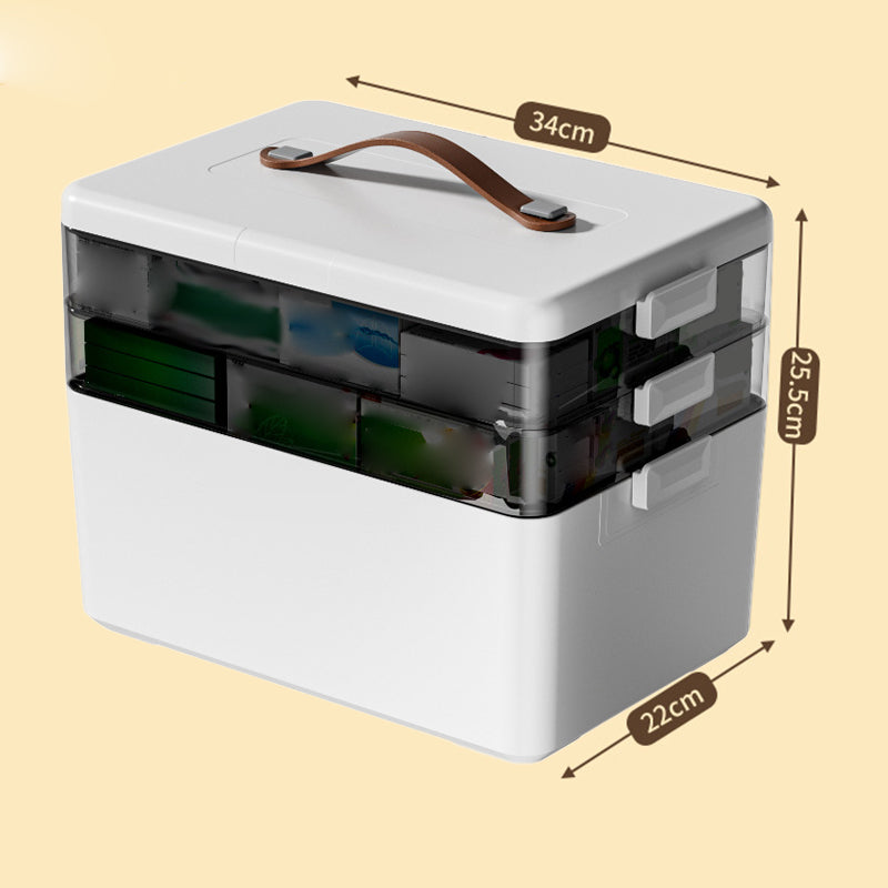 Large Capacity Multi-Layer Medicine Organizer