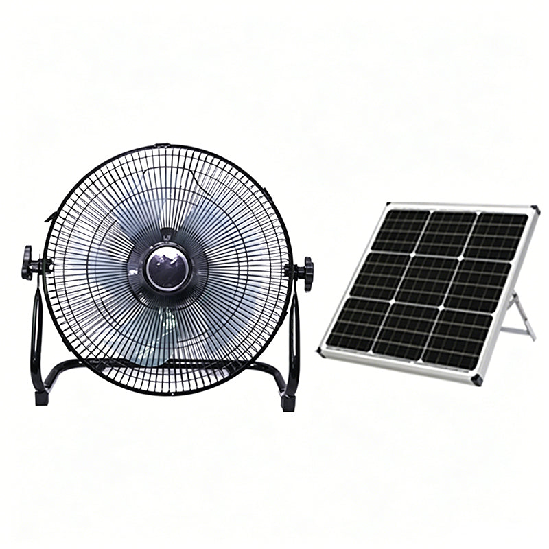 Solar Powered Rechargeable Floor Fan