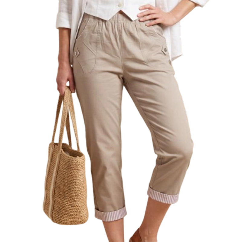 🎁New Arrival 52% OFF💥Women Casual Slim Fit Cropped Pants