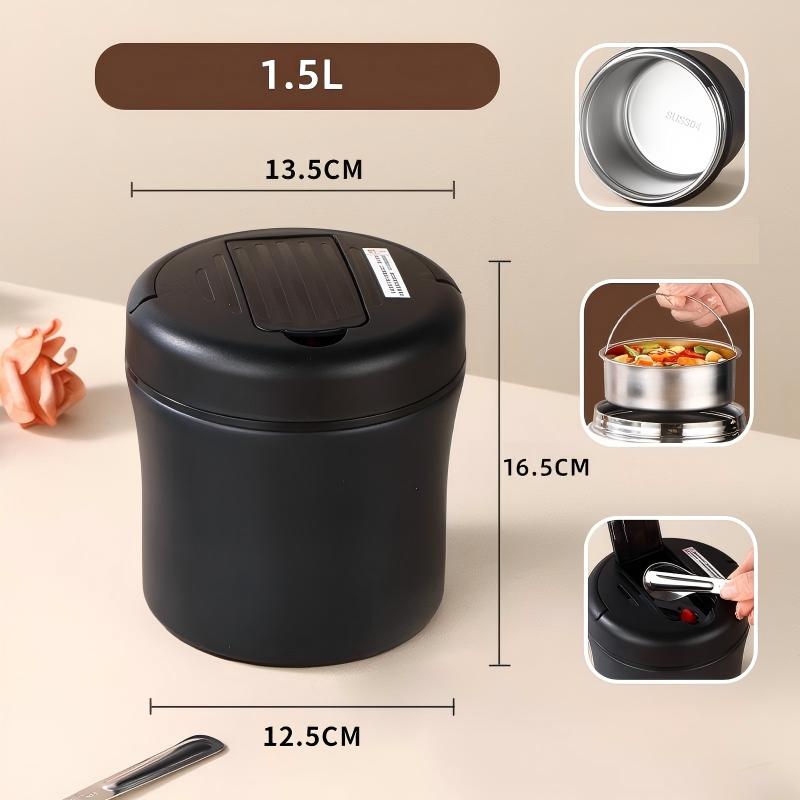 Vacuum Insulated Food Jar with Folding Spoon