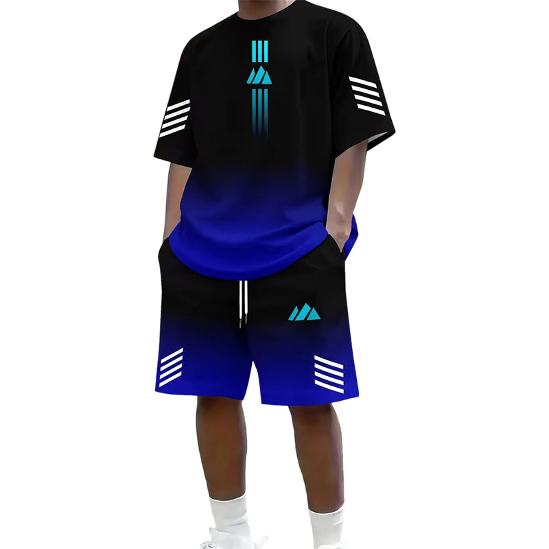 🎨Men's Summer T-Shirt & Shorts Two-Piece Set