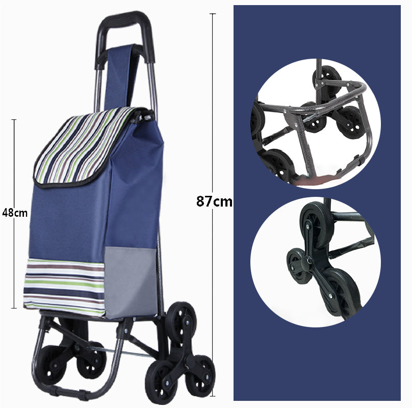 Large Capacity Portable Folding Stair Climbable Cart