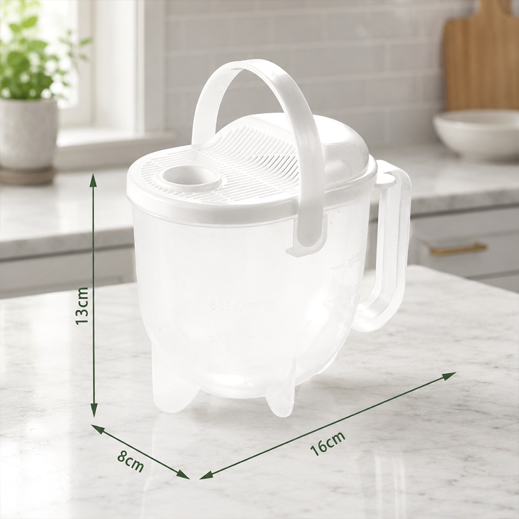 📢📢50% OFF !! ⏰Hands-Free Rice Washer with Strainer