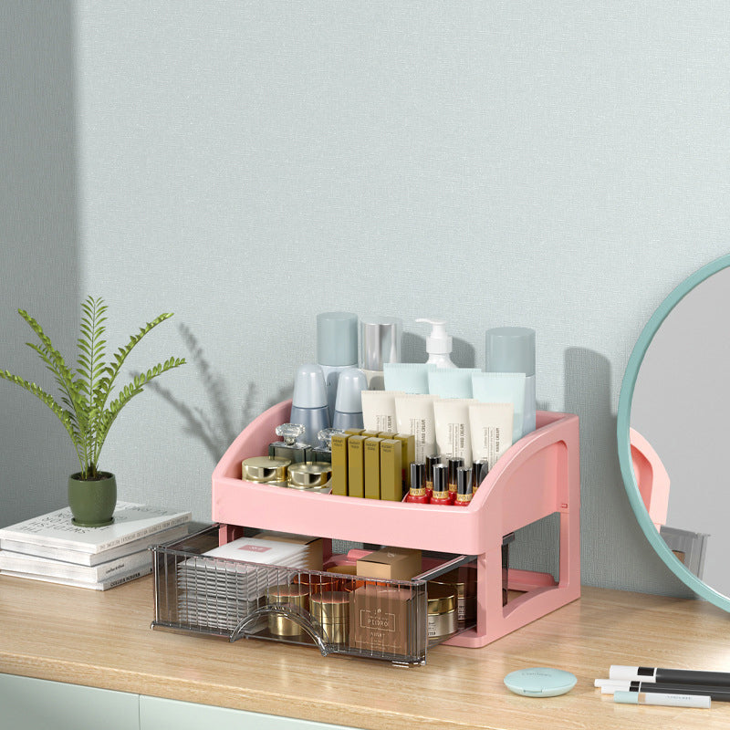 Stackable Desktop Organizer with Clear Drawers