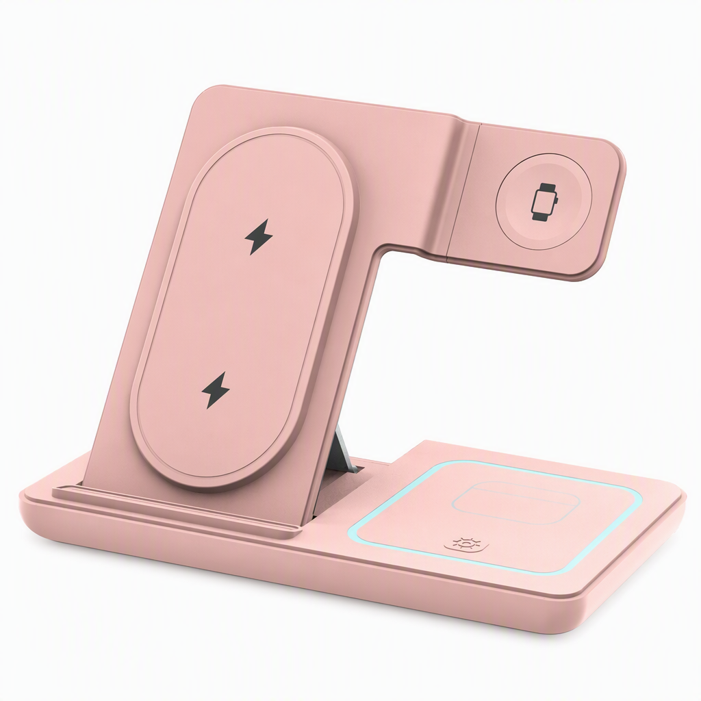 3 in 1 Foldable Wireless and Desktop Phone Stand