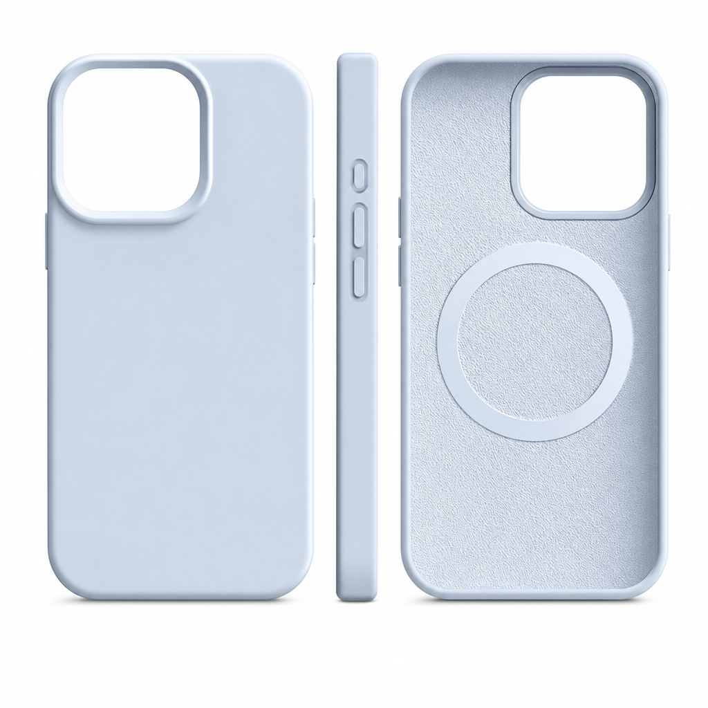 📱 Save 50%! 🧲 Liquid Silicone Case – Magnetic ring & soft flocked grip ✨