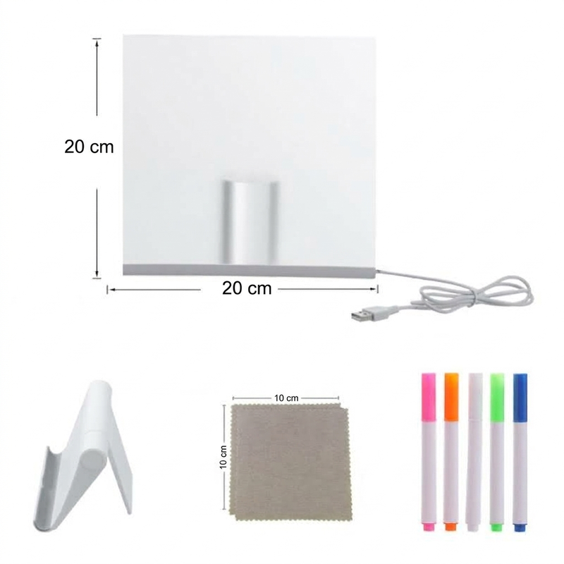 🎨 Glowing Acrylic Drawing Board – 50% OFF! LED-lit display, wipe & redraw, 3 sizes, stand included – creative desk art that glows. 🖍️