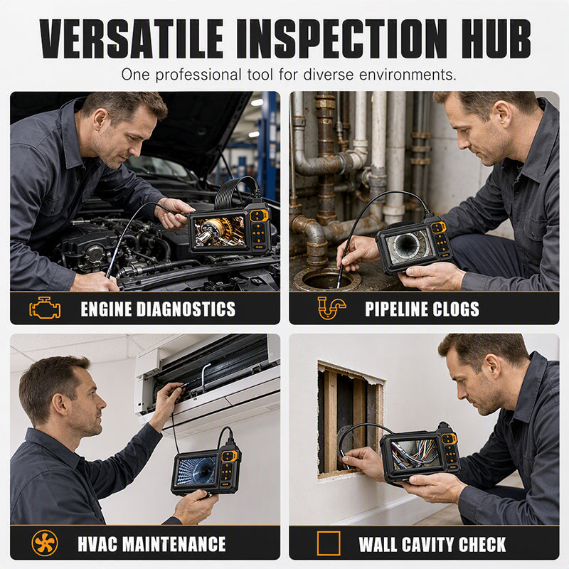 📢📢50% OFF !! ⏰HD Inspection Endoscope – See Inside Pipes, Engines & Tight Spaces Clearly, A Handy Tool for DIY Checks & Repairs 🔍