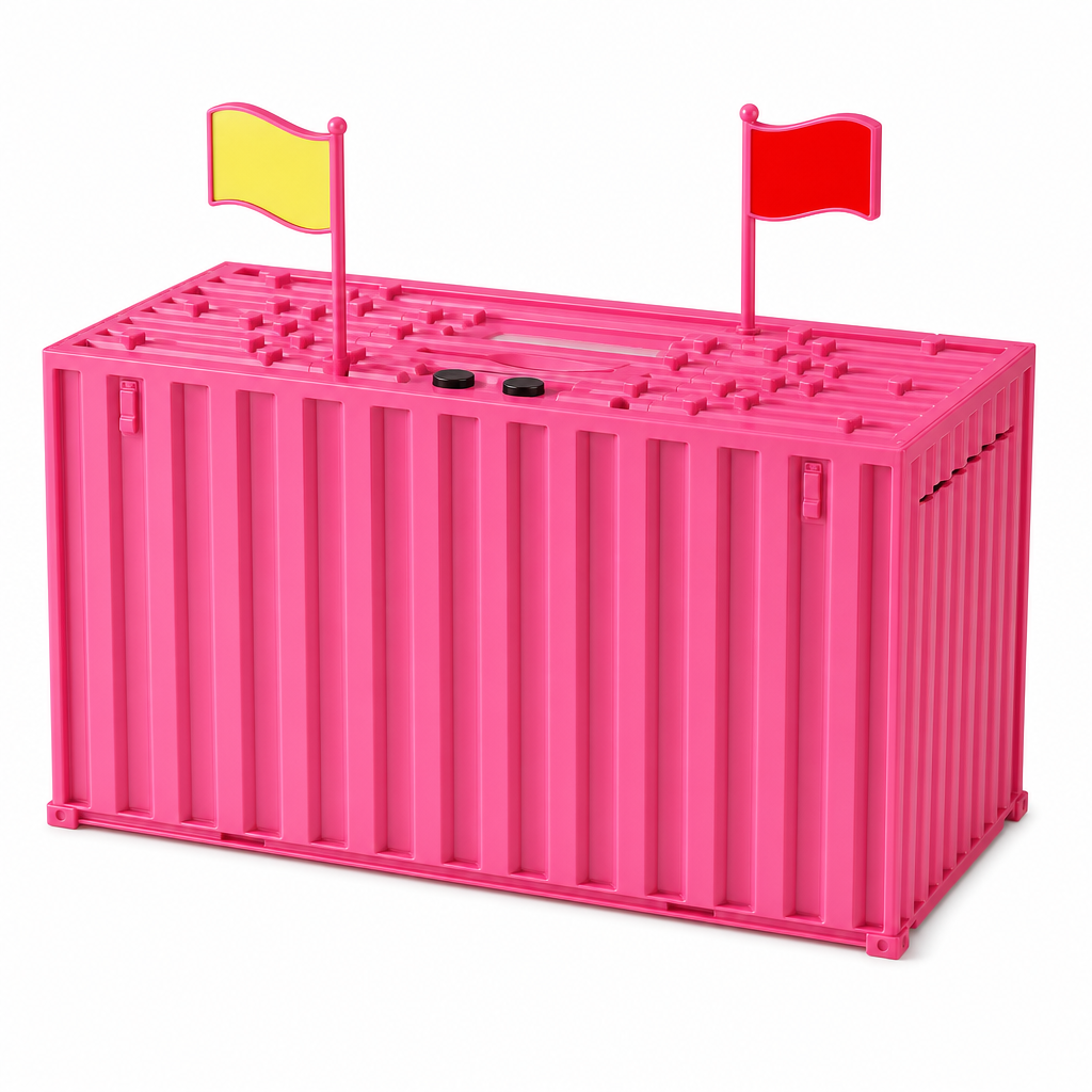 📢📢50% OFF !! ⏰Digital Coin Savings Jar Shipping Container Shaped Piggy Bank with Automatic Coin Counting for USD EUR GBP Coins Battery Operated Money Bank