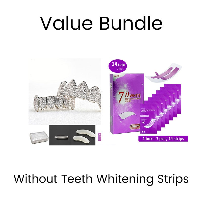 Iced-Out Zircon Hip Hop Grillz Set