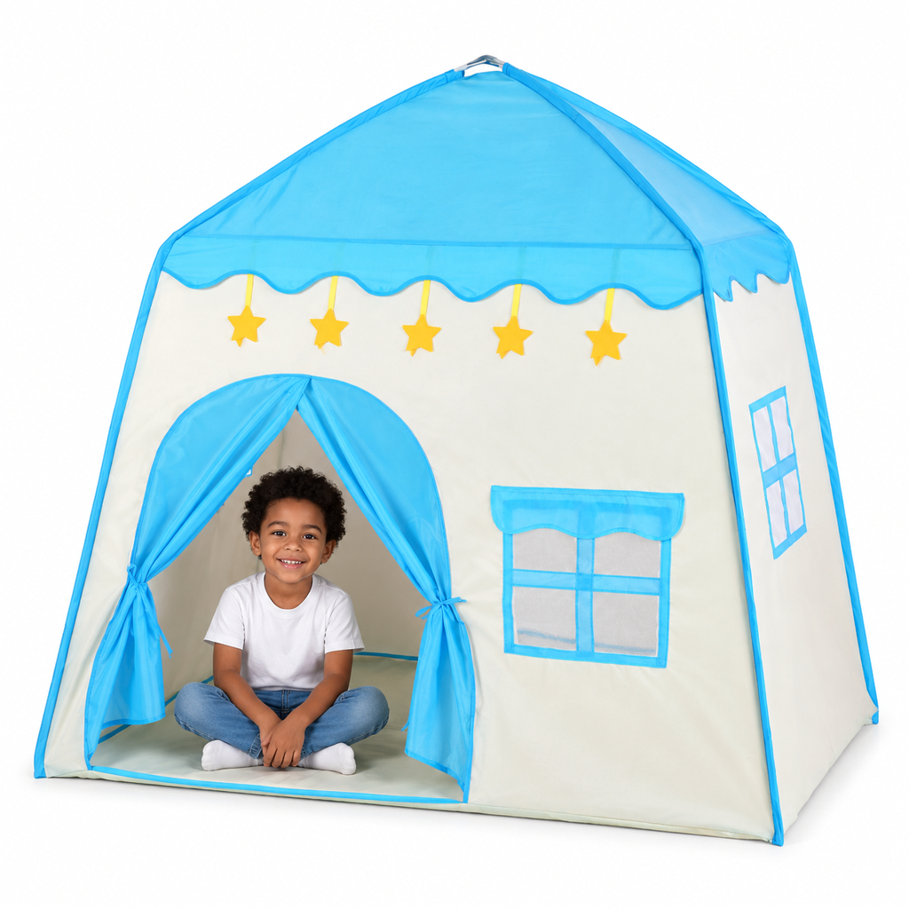 🏰💖✨Kids Indoor Play Tent Princess Castle Secret Base Bed Tent Playhouse for Toddlers