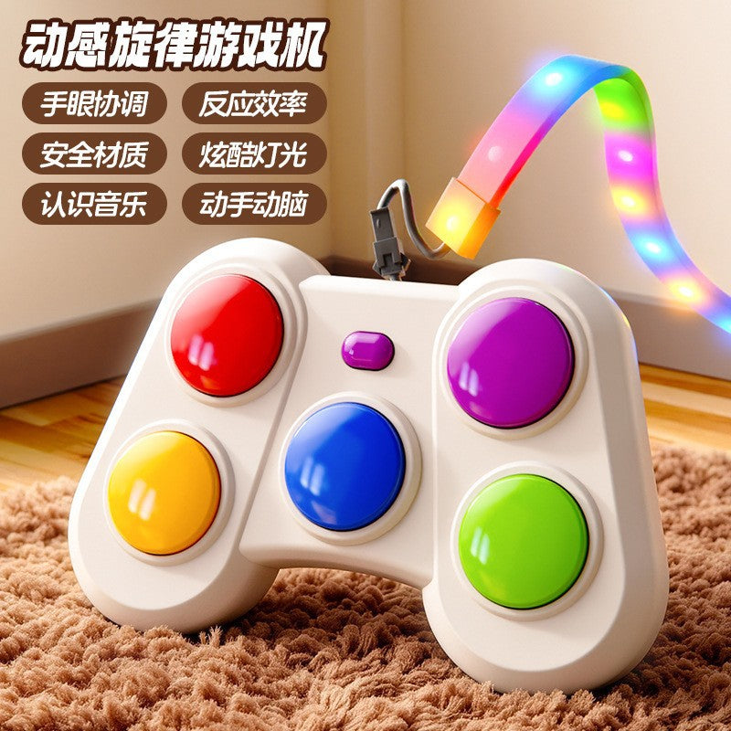 📢📢 50% OFF🎮Handheld Light-Up Memory Game for Kids – Musical Electronic Toy with Dual Game Modes