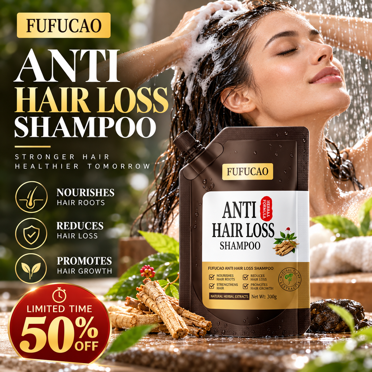 🌿 Herbal Scalp-Care Shampoo