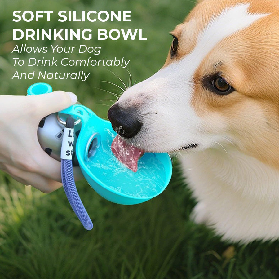 🐕50% OFF🔥 2-in-1 Portable Dog Water Bottle for Small Dogs - Leak-Proof & Compact