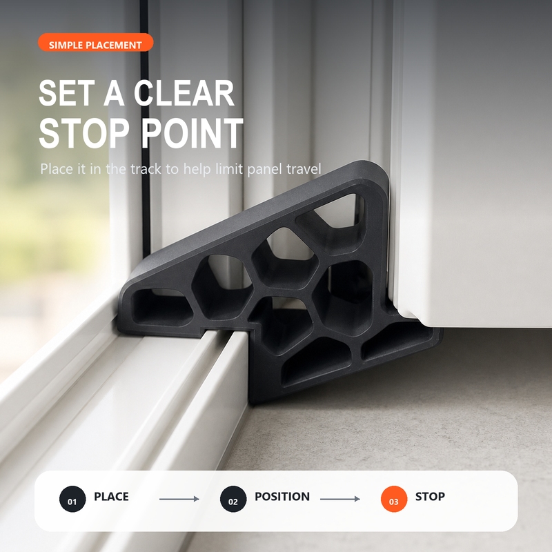 📢📢50% OFF !! ⏰🎁🚪✨ Less Slamming--Secure Track Door Stop
