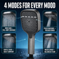 High Pressure Shower Head, 4 Mode Handheld Sprayer Rainfall Water Saving forBathrooms – Easy DIY Fit