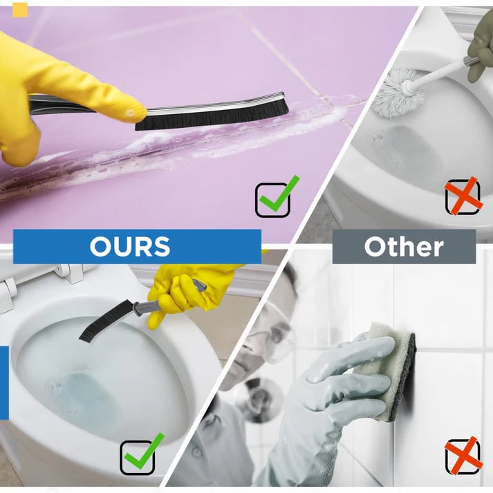 🥳2026 HOT SALE🥳💞50K+ SOLD! 🧹✨ 50% OFF! Gap Brush with Hard Bristles – Cleans dirt from cracks & dead corners. Durable PP bristles, ergonomic handle – perfect for kitchen, bathroom & furniture gaps! 🏠💪