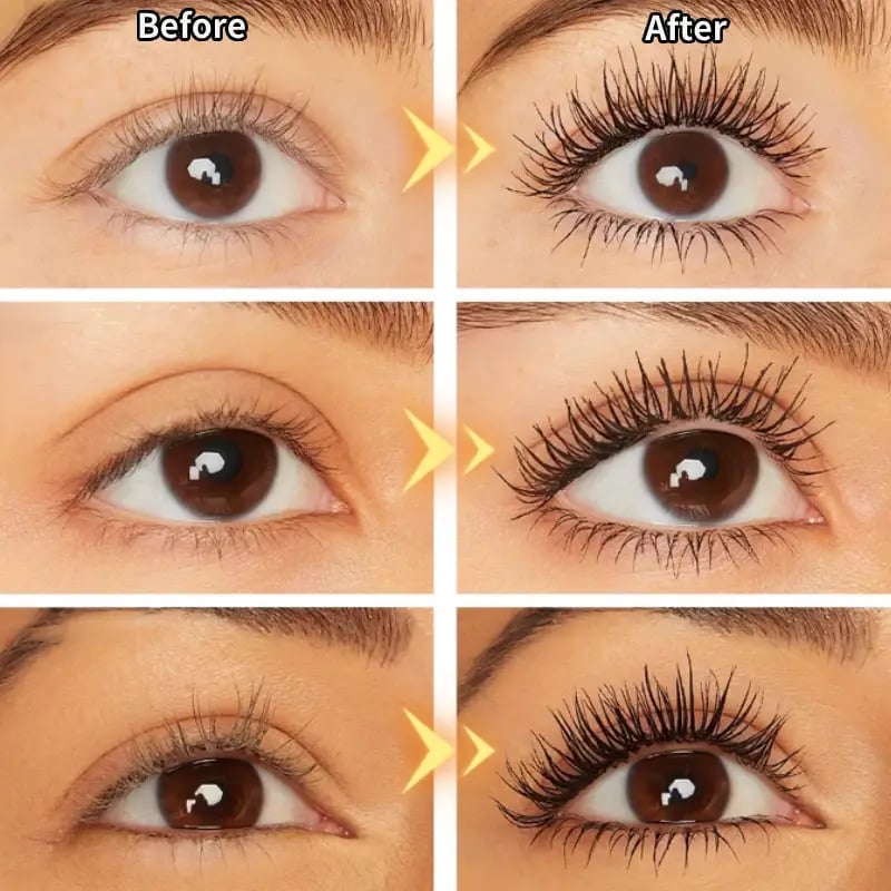 🥳🥳BUY 1 GET 1 FREE:￡8.99!!💞50K+ SOLD!👁️✨✨ Waterproof Fiber Mascara - Intense Length & Curl with Enriched Fibers for Clump-Free Volume All Day 🌟💖💃