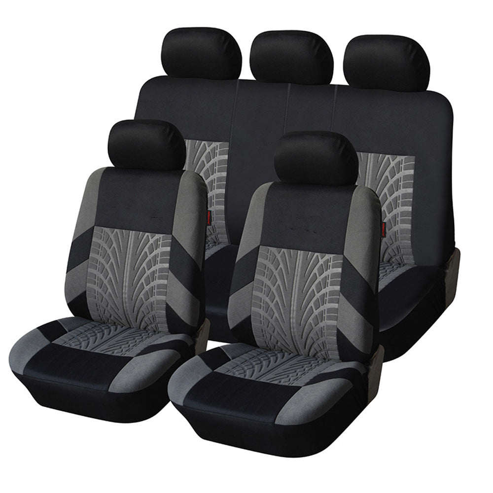 ⏳🔥LIMITED-TIME 50% OFF! ⏰Car Seat Covers for 5 Seats Universal, Fabric Breathable Car Front & Rear Seat Protectors, Airbag Compatible, Full Protection, Fits Most Cars Trucks Vans SUVs, Red Gray Black Blue Seat Covers