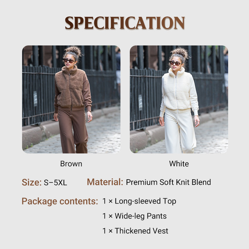 🔥Limited-time offer – 3-Piece Warm Knit Lounge Set That Keeps You Cozy, Chic & Confident All Day ❄️