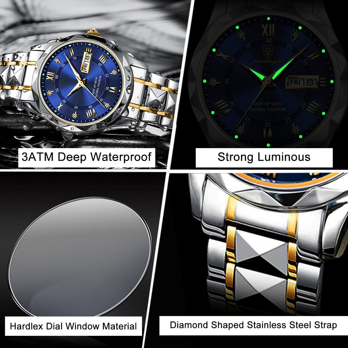 📢📢50% OFF !! ⏰Waterproof Top Brand Luxury Man Wristwatch With Luminous