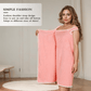 💥 50% OFF! ✨ Plus Size Women's Wearable Shower Skirt – Secure 2-Button Design, Super-Soft Coral Fleece & Quick-Dry Absorbent – Full Coverage That Stays Put, No Awkward Towel Drops 🚿