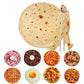 Food Themed Blanket, 1/2 Counts Realistic Donut & Pizza & Tortilla Pattern Throw Blanket, Soft Comfortable Nap Blanket for Home & Office, Cozy Throw Blankets, Blanket Gifts