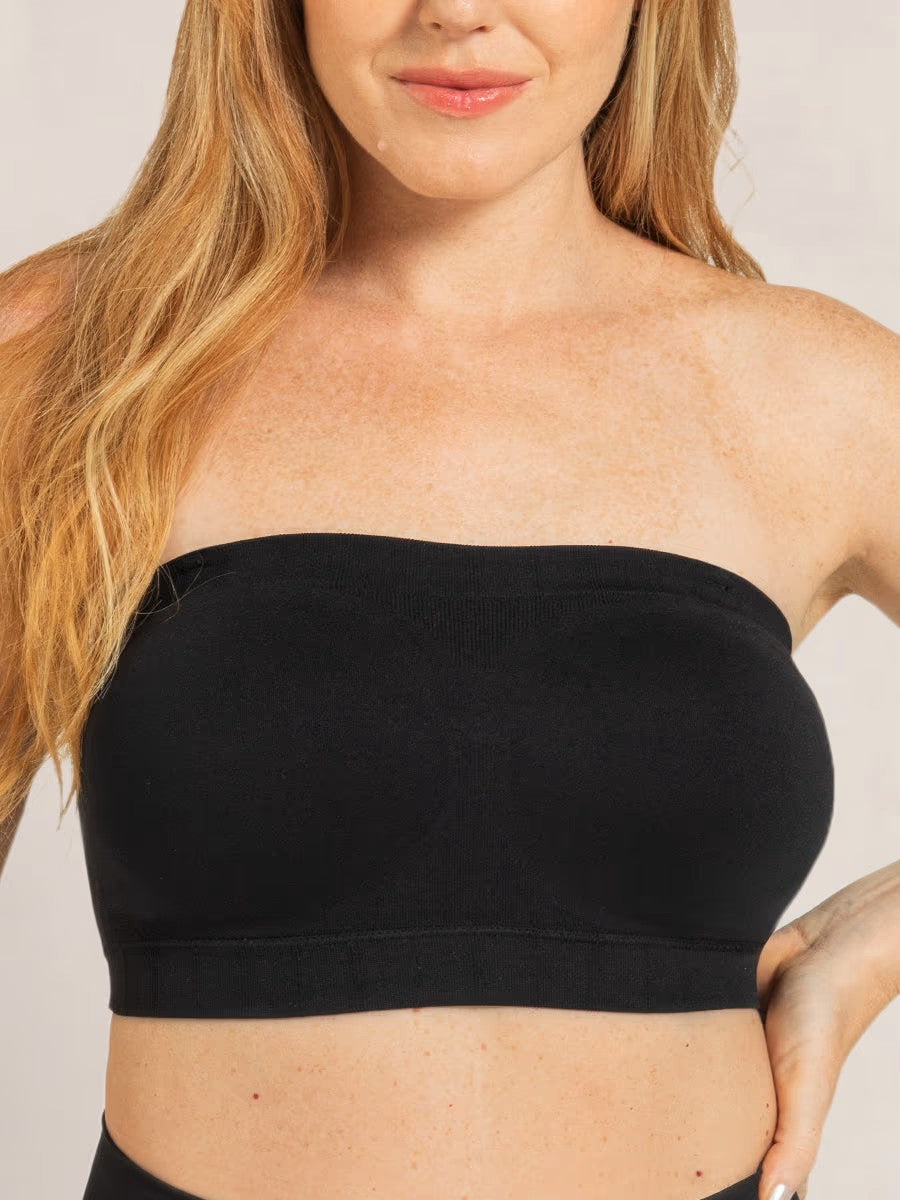 ⛱️Last Day Special Price ￡16.98!!🤩🔥Convertible Strapless Bandeau Bra with Wireless Comfort, Anti-Slip Grip & Removable Straps