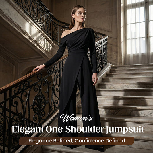 👗Women's Elegant One-Shoulder Jumpsuit