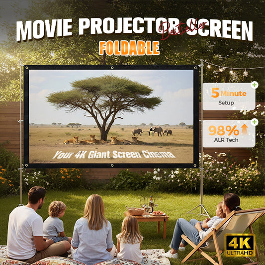 📺 50% OFF NOW! ✨ High Definition Projection Screen - 120-inch Diagonal with Matte White Surface for Crystal Clear Home Cinema Experience 🎬🌟