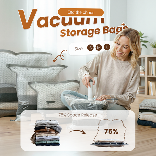 🔥 Travel Vacuum Storage Bags & Portable Pump Set