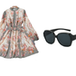 🌸 Timeless Elegance – Romantic Floral Print High Neck Mini Dress🌷