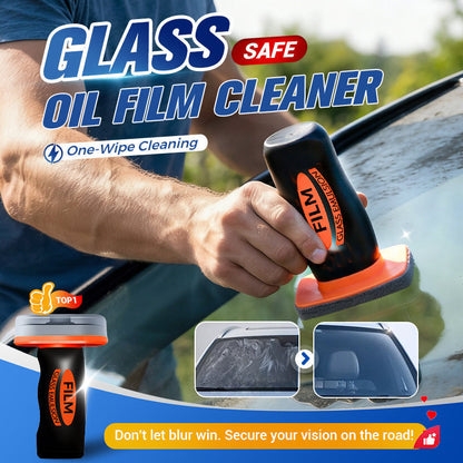 🚗 Auto Glass Oil Film Remover – Helps Remove Grease, Wax & Road Grime for Clearer Night & Rainy Driving 🌧️✨